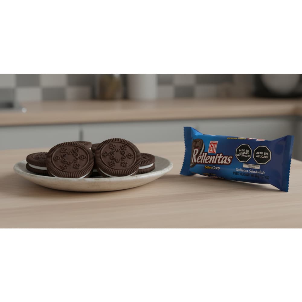 Galletas GN Rellenitas sabor coco (36 g / 1.27 oz) - Miniatura 4