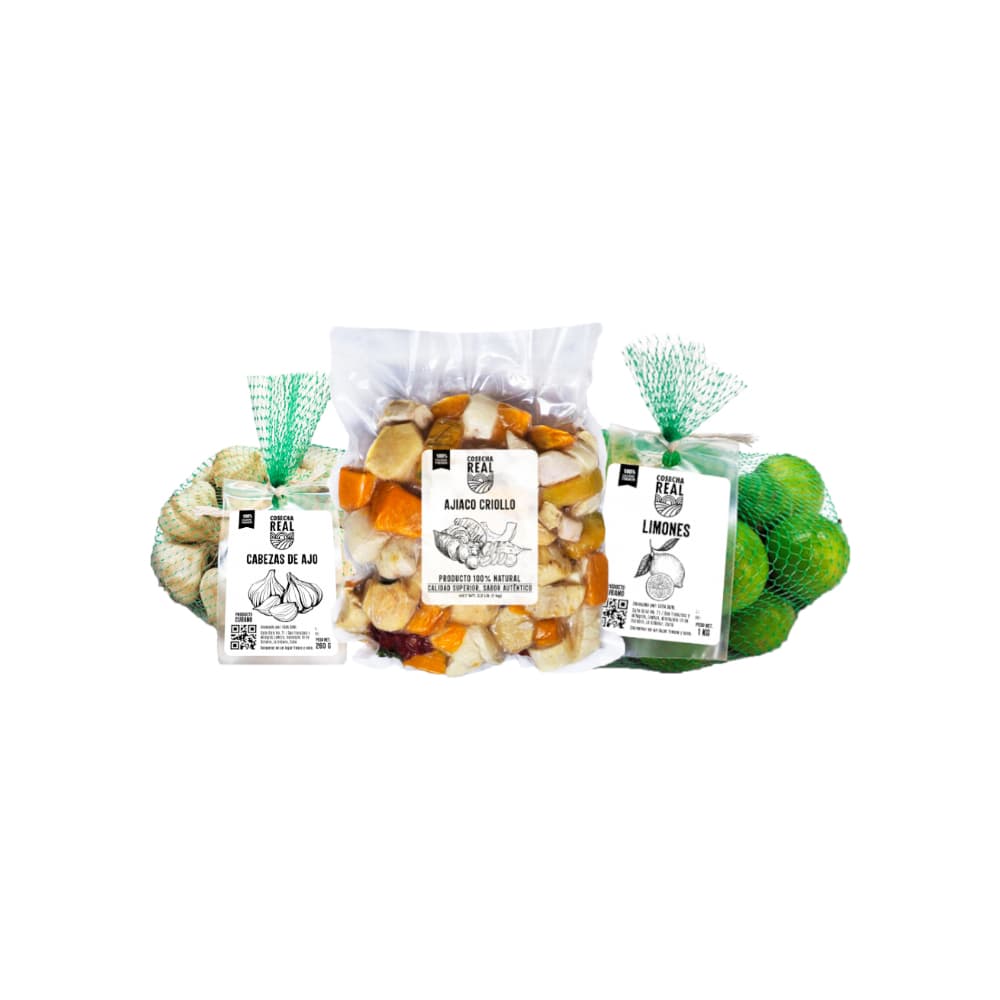 Combo para sopas Cosecha Real #1: Ajiaco criollo + Limones + Cabezas de ajo - Imagen 1