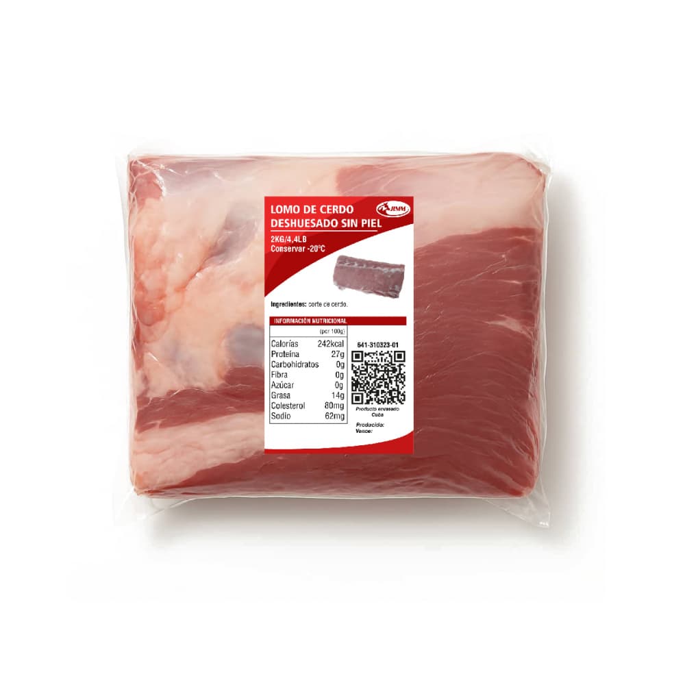 Lomo de cerdo deshuesado sin piel Jimm (2 kg / 4.4 lb) - Imagen 1