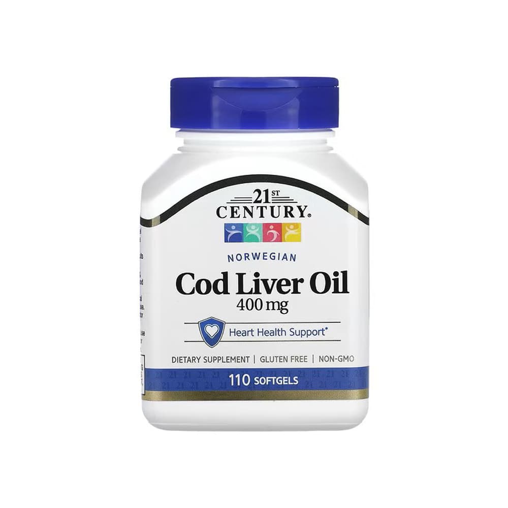 Aceite de hígado de bacalao 400 mg 21st Century (110 cápsulas) - Miniatura 5