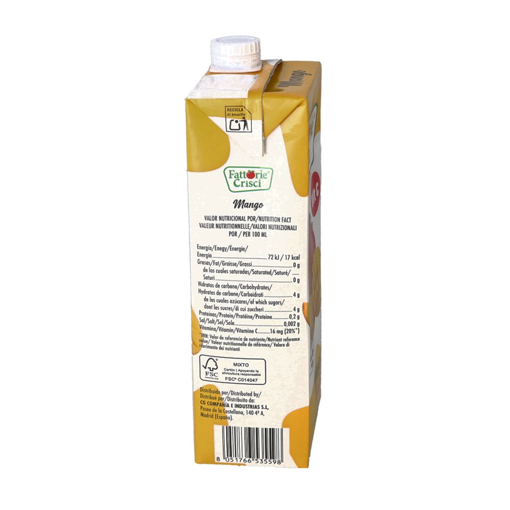 Jugo de mango Fattorie Crisci (1 L) - Miniatura 3