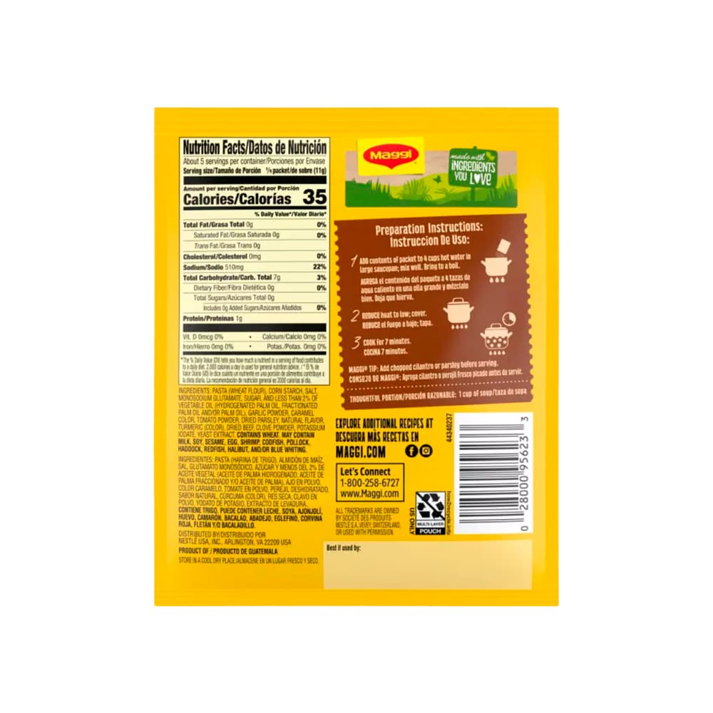 Sopa sabor a res con fideos Maggi (55 g / 1.94 oz) - Miniatura 2