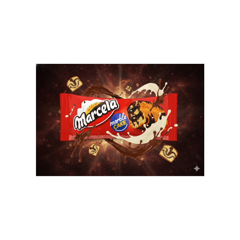 Pastel de mármol relleno de salsa de cacao Marcela (12 x 40 g / 1.41 oz) - Miniatura 4