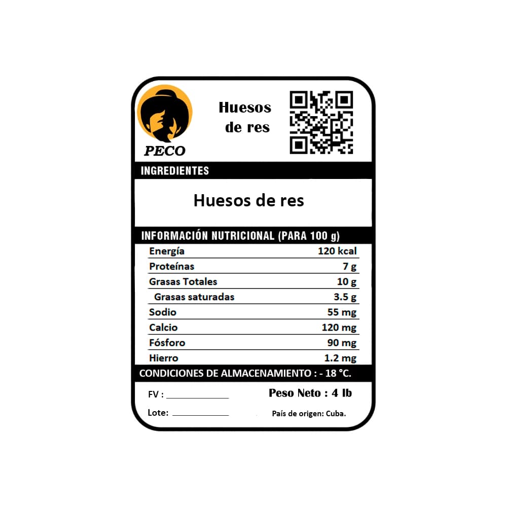Huesos de res Peco (1.81 kg / 4 lb) - Miniatura 3