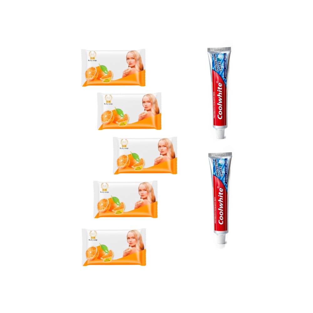 Pasta dental mentolada Coolwhite + Jabón de fragancia naranja MAF - Imagen 1