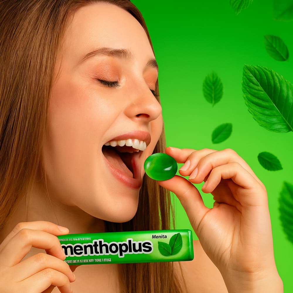 Caramelos duros sabor menta Menthoplus (30.6 g / 1.08 oz) - Miniatura 3