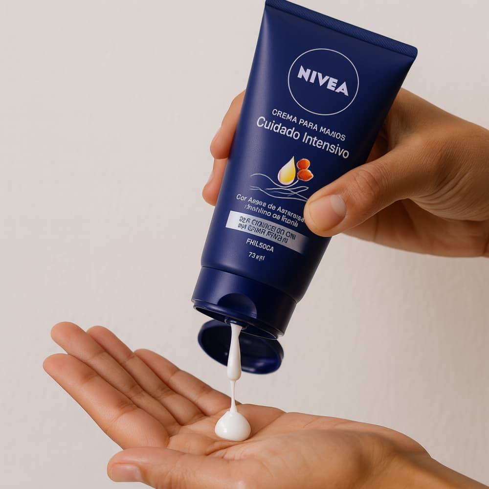 Crema para manos con aceite de almendras y manteca de karité Nivea (75 ml) - Miniatura 4