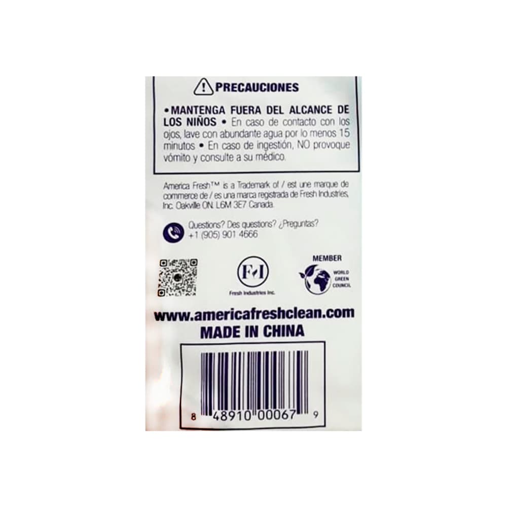 Detergente en polvo de cuidado extra para ropa aroma a violetas America Fresh (5 kg / 11 lb) - Miniatura 4