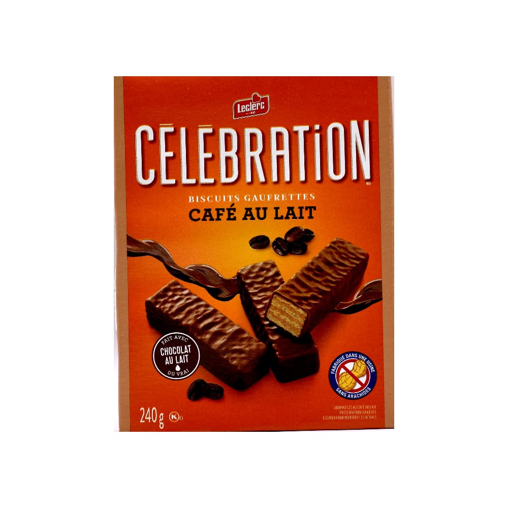 Sorbetos de chocolate con café con leche Celebration Leclerc (240 g / 8.47 oz) - Imagen 1