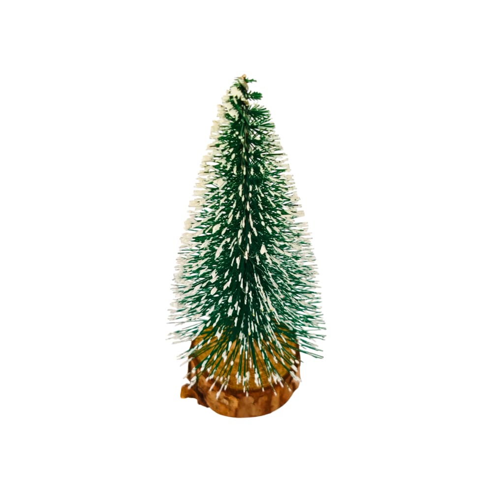 Mini árbol de navidad artificial con base de madera Tiara - Miniatura 2