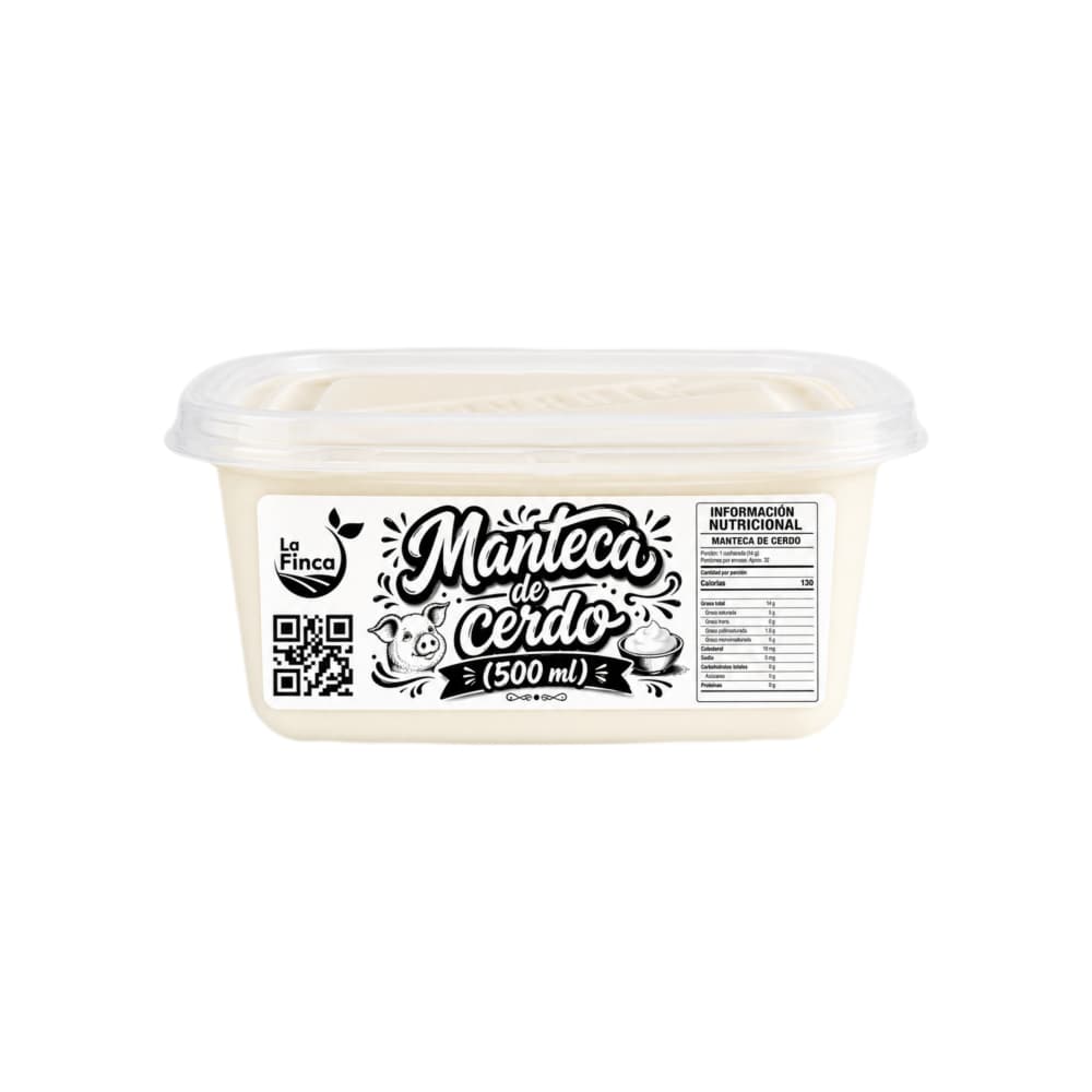 Manteca de cerdo La Finca (500 ml) - Miniatura 1