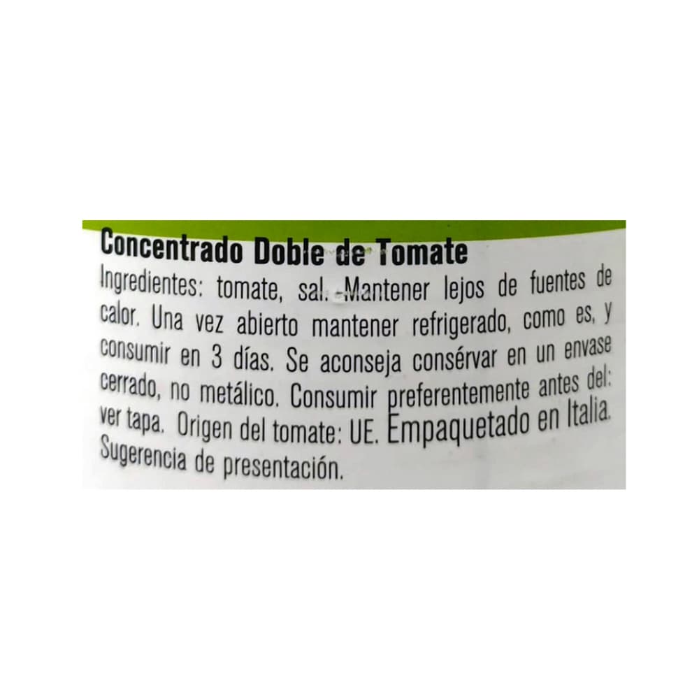 Concentrado doble de tomate Dega (800 g / 1.76 lb) - Miniatura 3