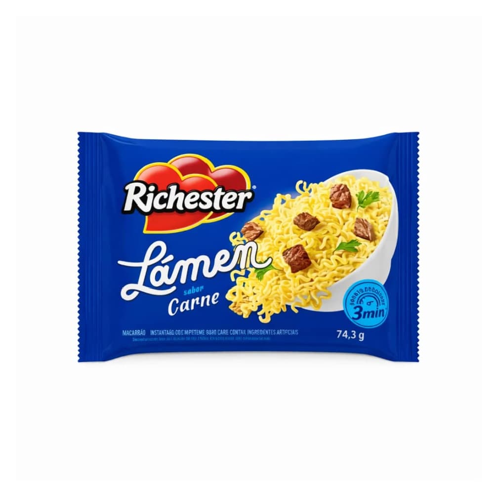 Sopa instantánea sabor a carne Richester (12 x 74.3 g / 2.62 oz) - Miniatura 2