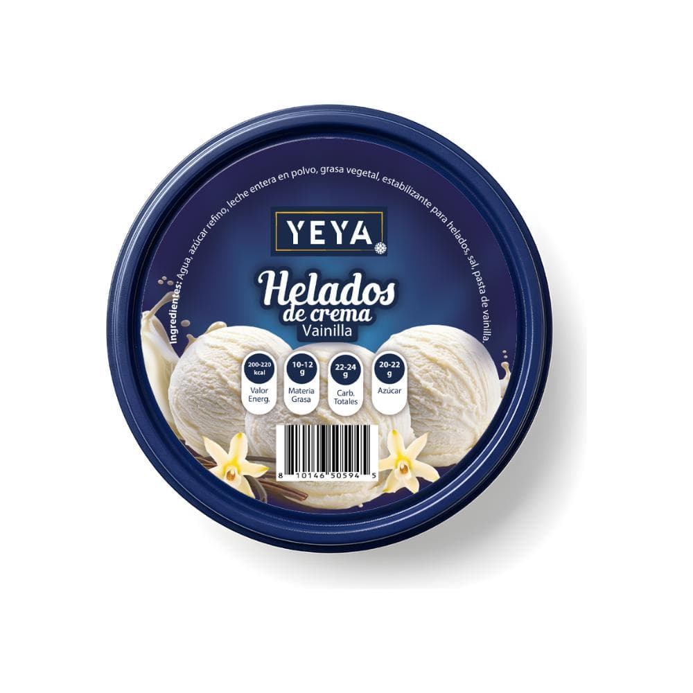 Helado de crema sabor a vainilla YEYA (500 ml) - Miniatura 2