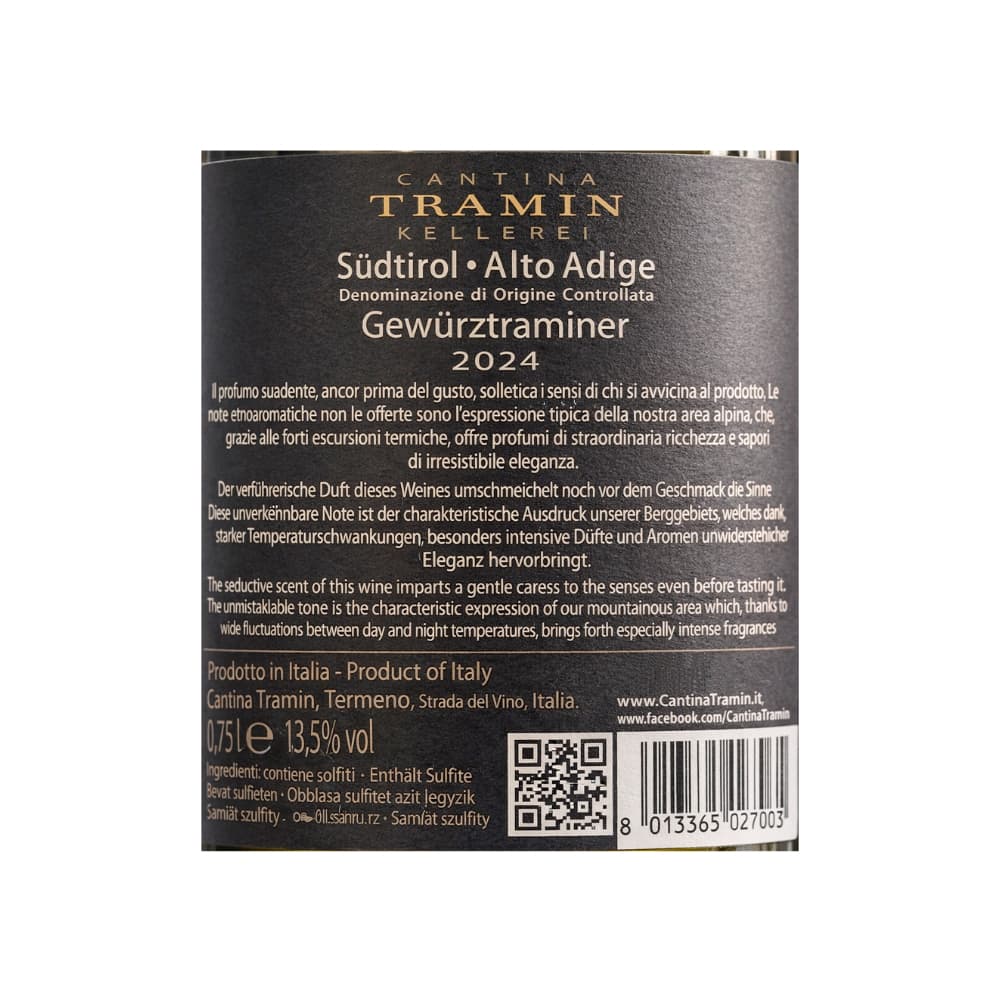 Vino blanco Cantina Tramin (750 ml) - Miniatura 3