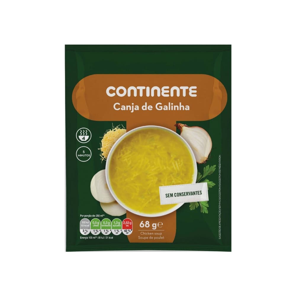 Sopa de pollo Continente (68 g / 2.4 oz) - Miniatura 1