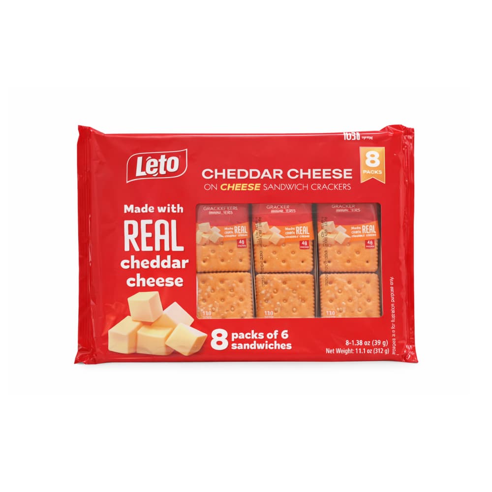 Galletas tipo sándwich de queso cheddar Leto (312 g / 11 oz) - Miniatura 1