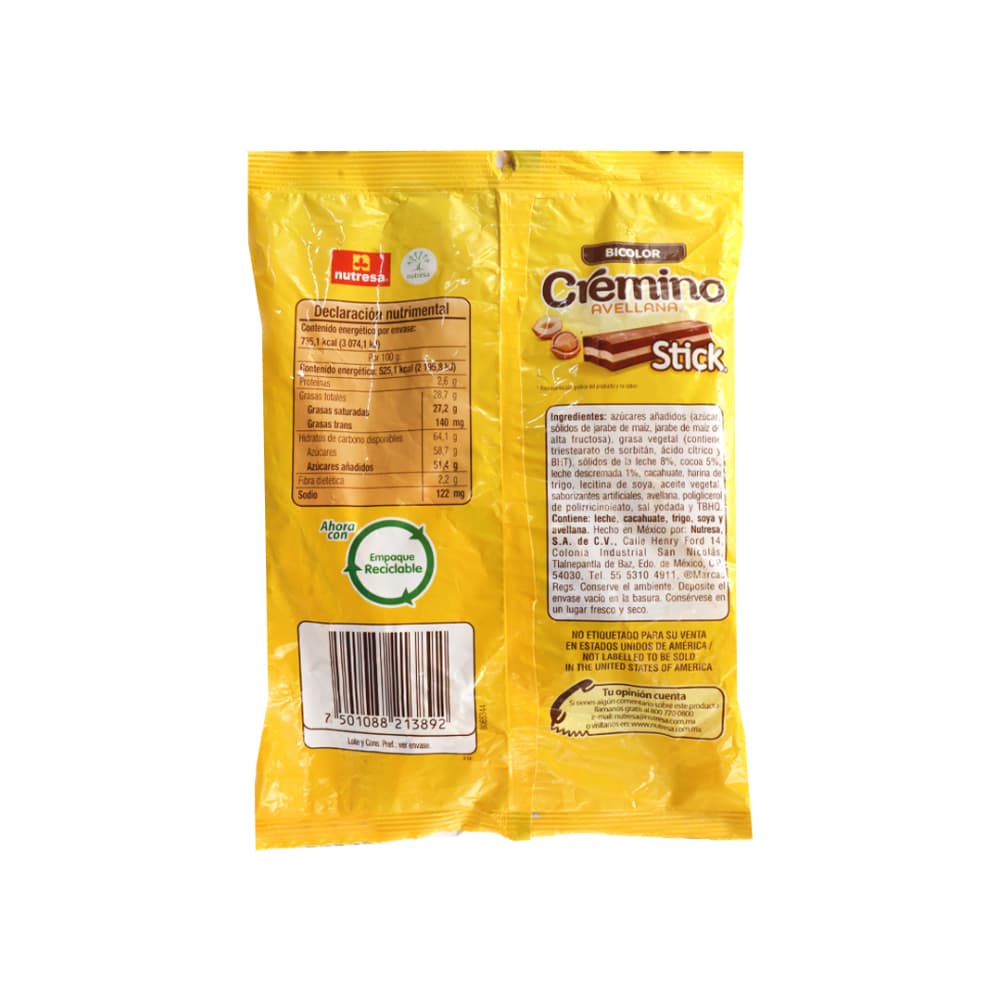 Tabletas con cocoa sabor avellana Cremino (140 g / 4.93 oz) - Miniatura 3