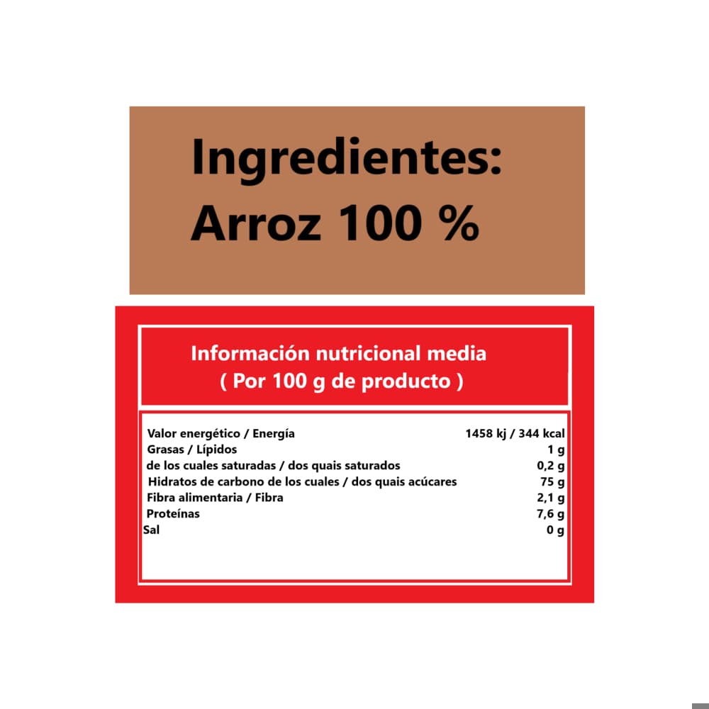 Arroz extra Vivo Chef (5 kg / 11.02 lb) - Miniatura 3