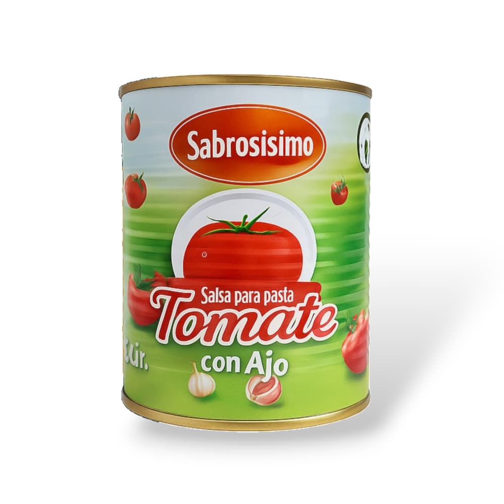 Salsa para pasta tomate con ajo Sabrosísimo (400 g / 14.1 oz) - Imagen 1
