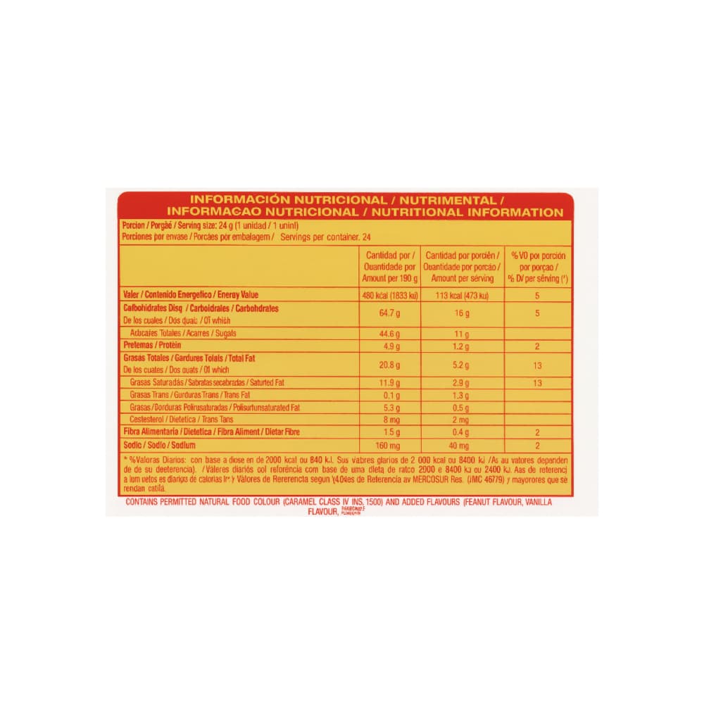 Sorbeto relleno de caramelo y cereal con cobertura sabor chocolate Bon o Bon Arcor (24 g) - Miniatura 3