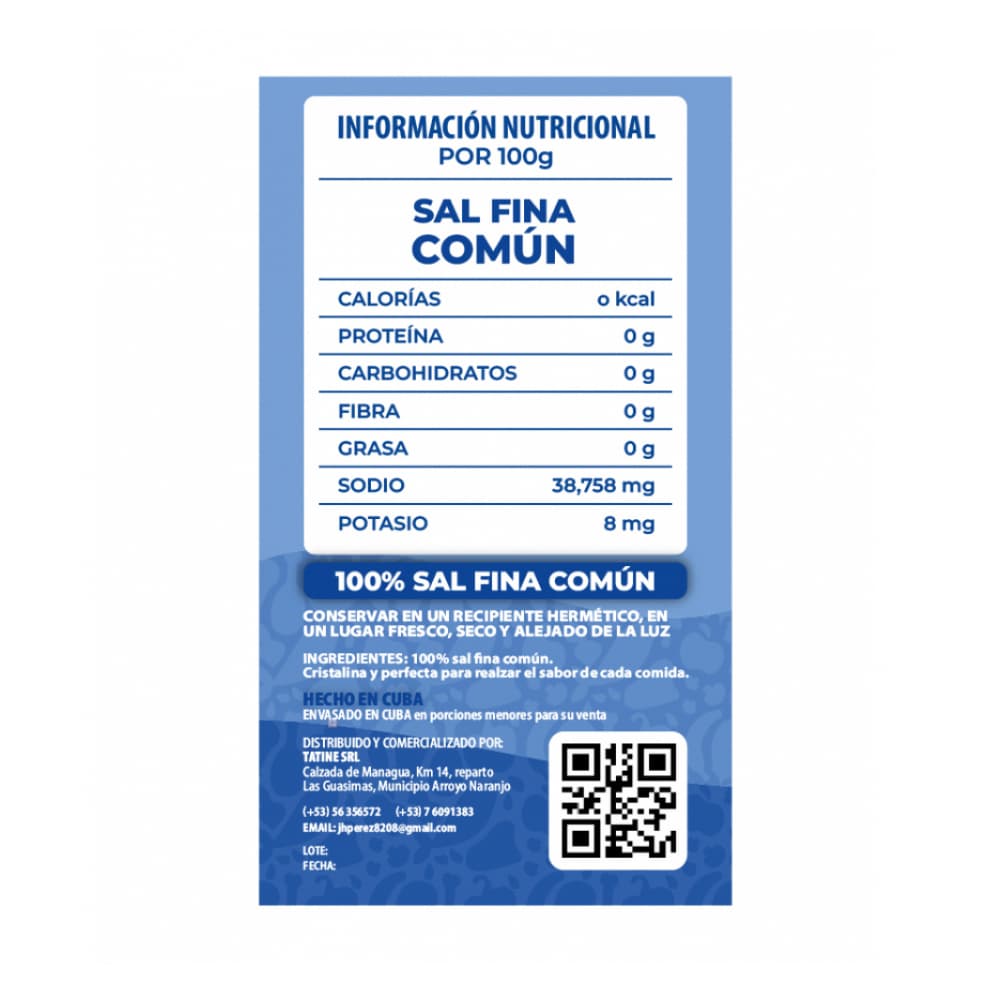 Sal fina común Campo Vivo (6 x 500 g / 1.1 lb) - Miniatura 2