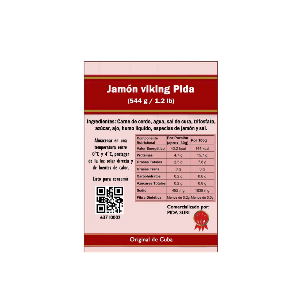 Jamón viking Pida (544 g / 1.2 lb) - Miniatura 3