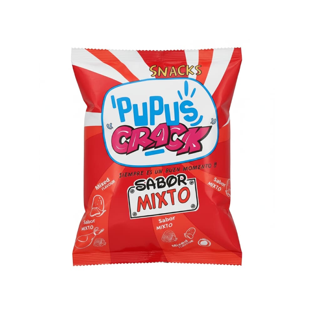 Snack sabor mixto PuPus CRACK (50 g / 1.76 oz) - Imagen 1