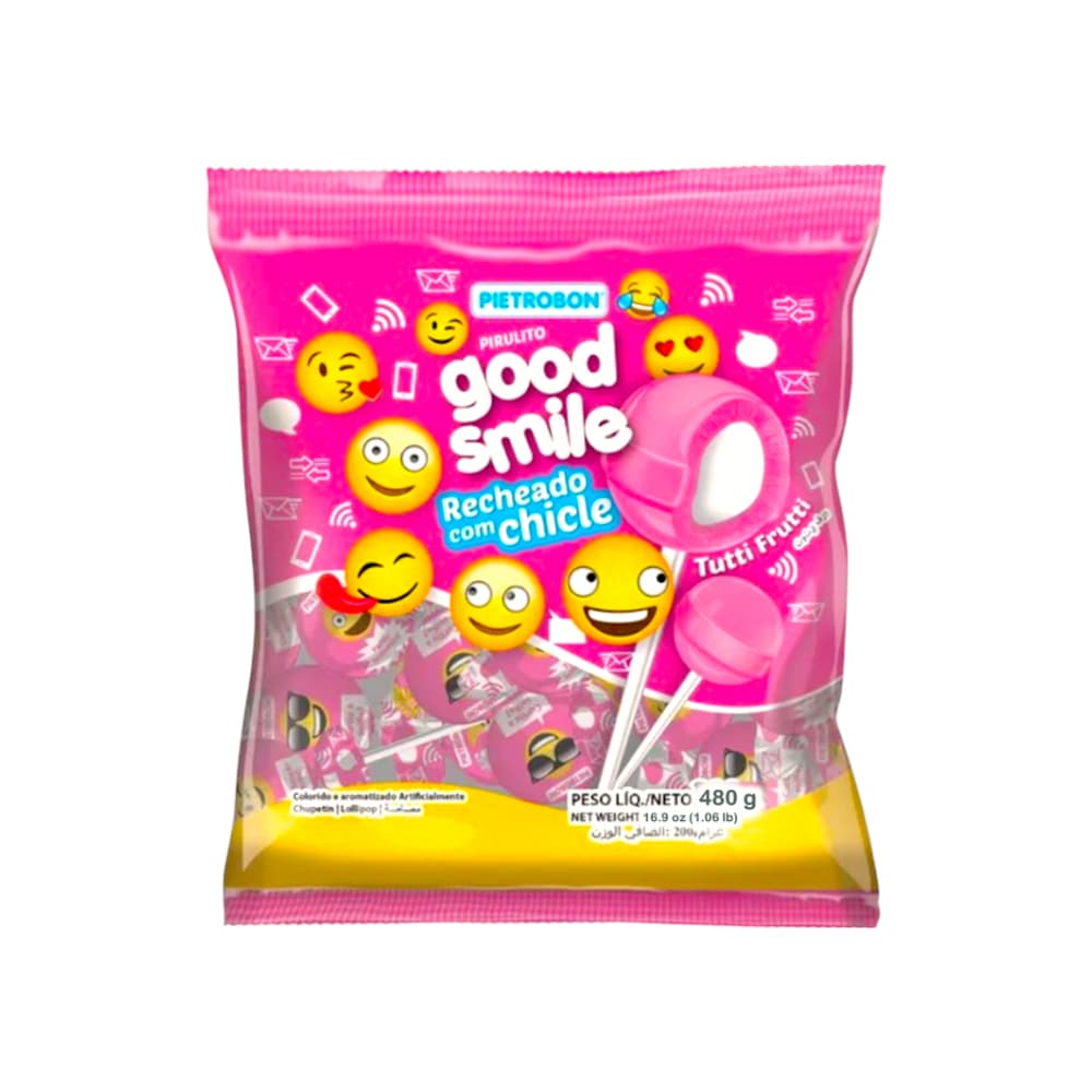 Chupa chupas rellenos sabor a tutti frutti Good Smile Pietrobon (480 g / 1.06 lb) - Miniatura 8