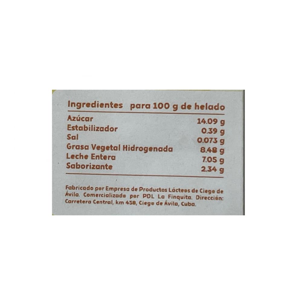 Helado sabor chocolate fresa La Finquita (4 L) - Miniatura 2