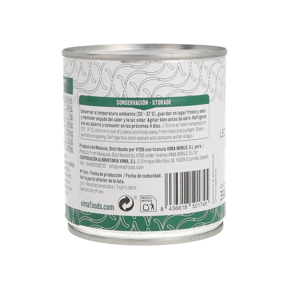 Leche condensada azucarada Vima Foods (390 g / 13.8 oz) y Malta Sunchy (6 x 207 ml / 7 fl oz) - Miniatura 4