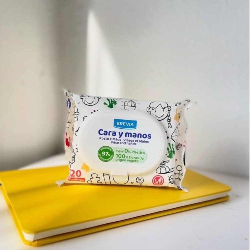 Toallitas húmedas cara y manos Brevia (20 U) - Miniatura 4