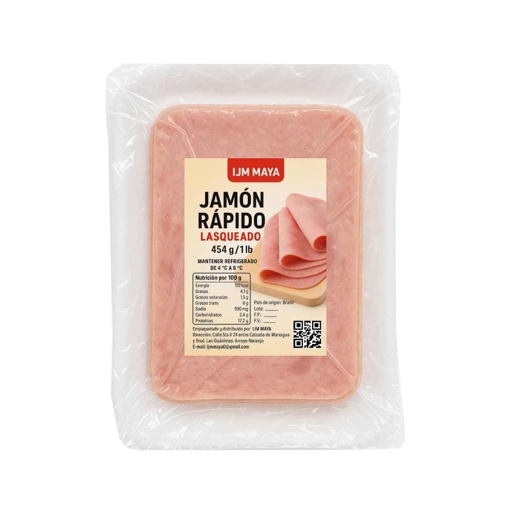 Jamón rápido lasqueado IJM Maya (454 g / 1 lb) - Miniatura 2