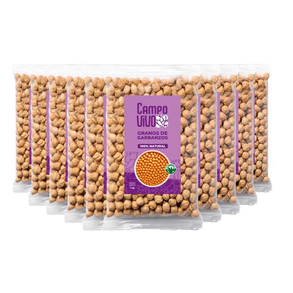 Garbanzos Campo Vivo (10 x 1 kg / 2.2 lb) - Imagen 1