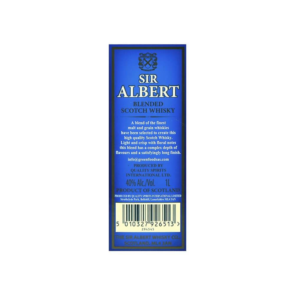 Whisky escocés mezclado Sir Albert (1 L) - Miniatura 3