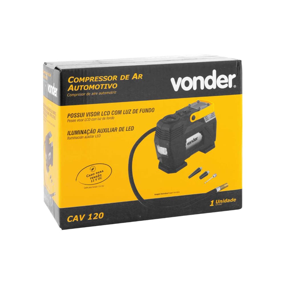 Compresor de aire automotriz de 12 V Vonder CAV120 - Miniatura 4