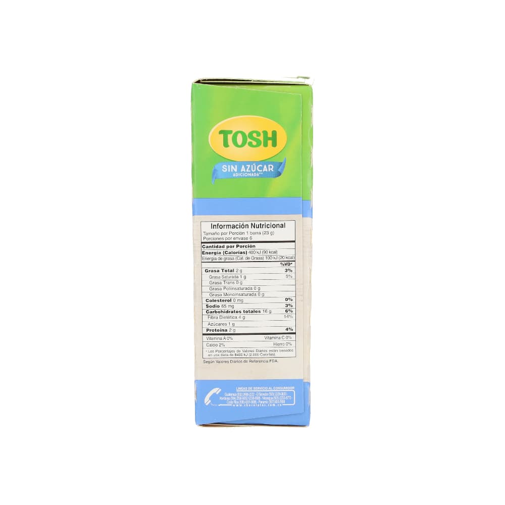 Barras de cereal sin azúcar adicionada Tosh (138 g / 4.9 oz) - Miniatura 2