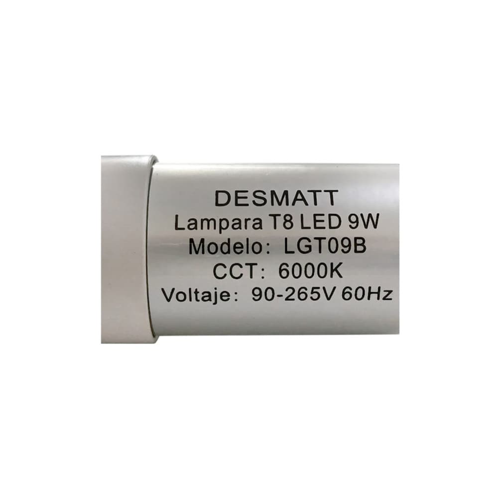 Tubo LED T8 9 W Desmatt - Miniatura 2