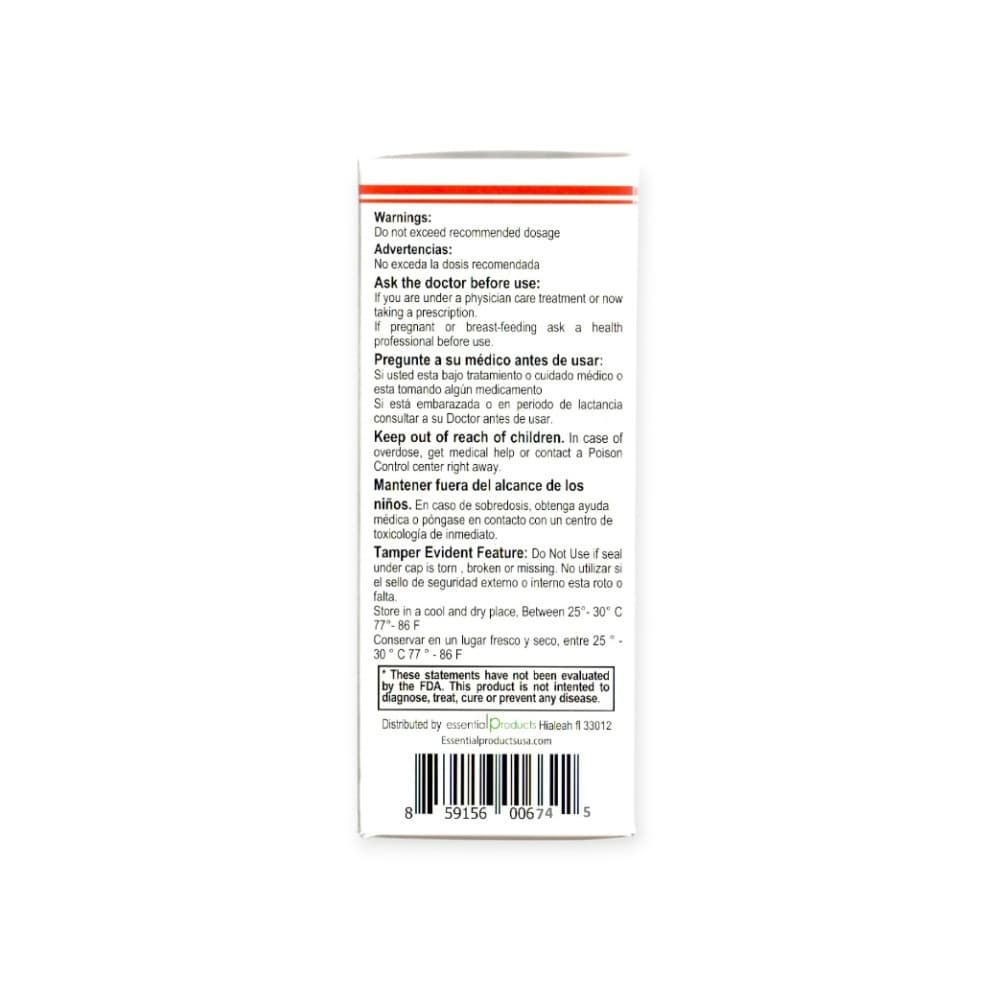 Jarabe de berro - cebolla - rábano y miel ELP Essential (240 ml / 8 oz) - Miniatura 4