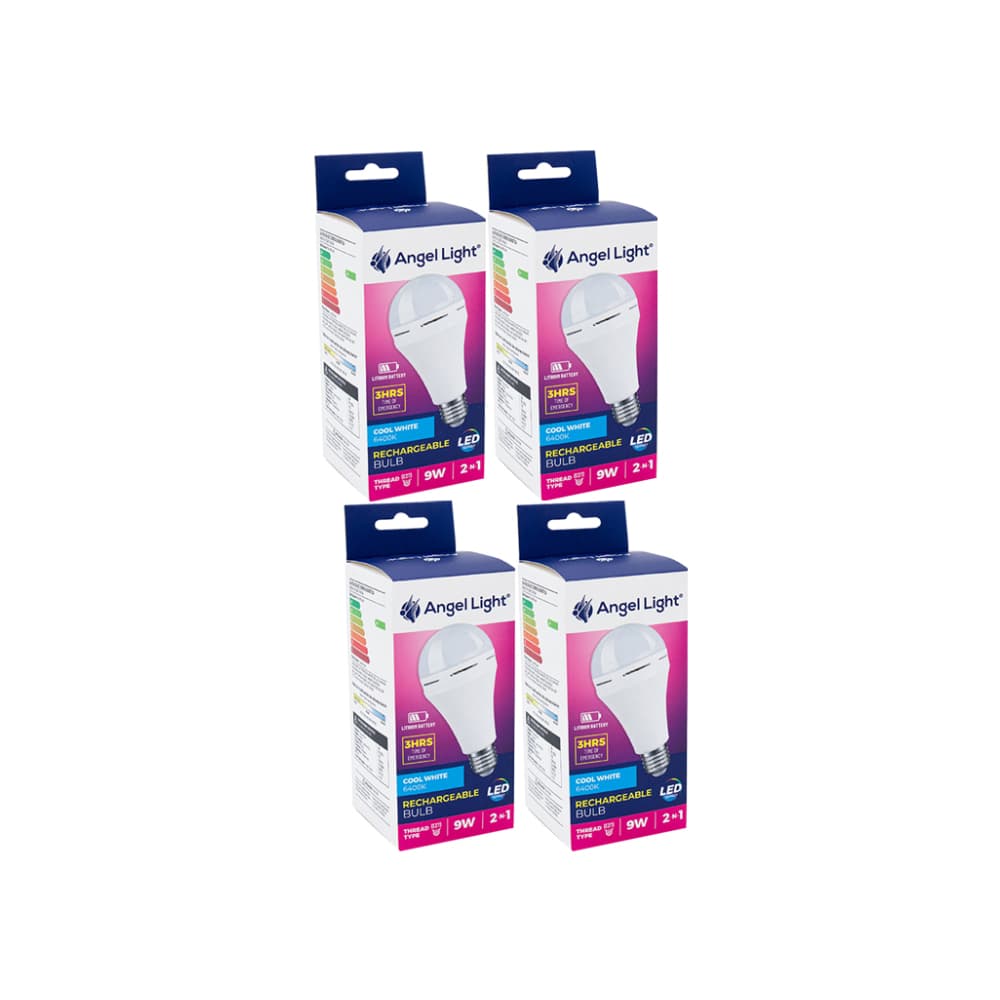 Bombillo recargable Led luz blanca 9 W Angel Light - Miniatura 1
