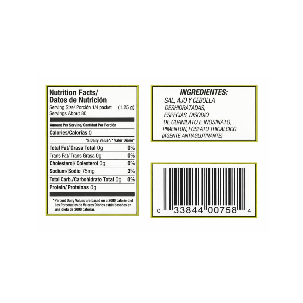 Sazón tropical Badia (20 x 5 g / 3.52 oz) - Miniatura 3