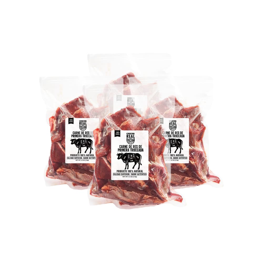 Carne de res de primera troceada Cosecha Real (4 x 2 kg / 4.4 lb) - Imagen 1