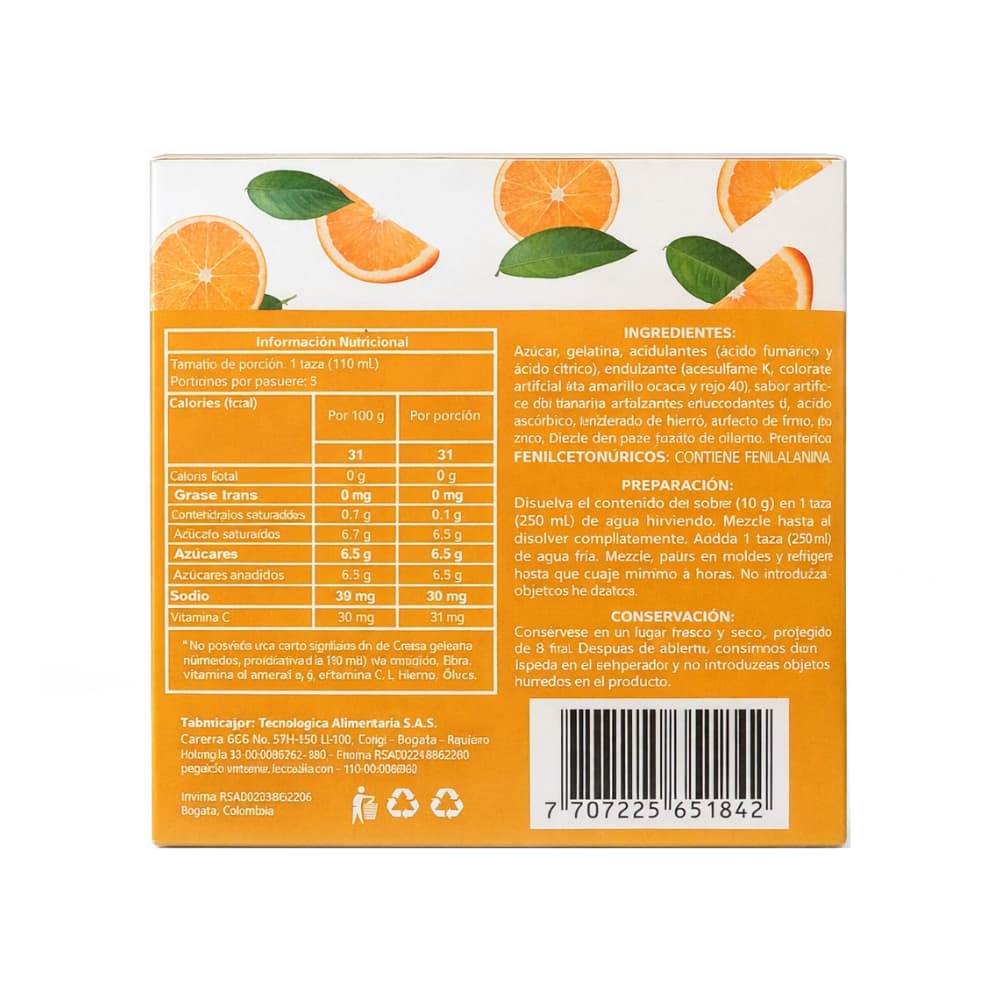 Gelatina sabor naranja boom (40 g / 1.41 oz) - Miniatura 10