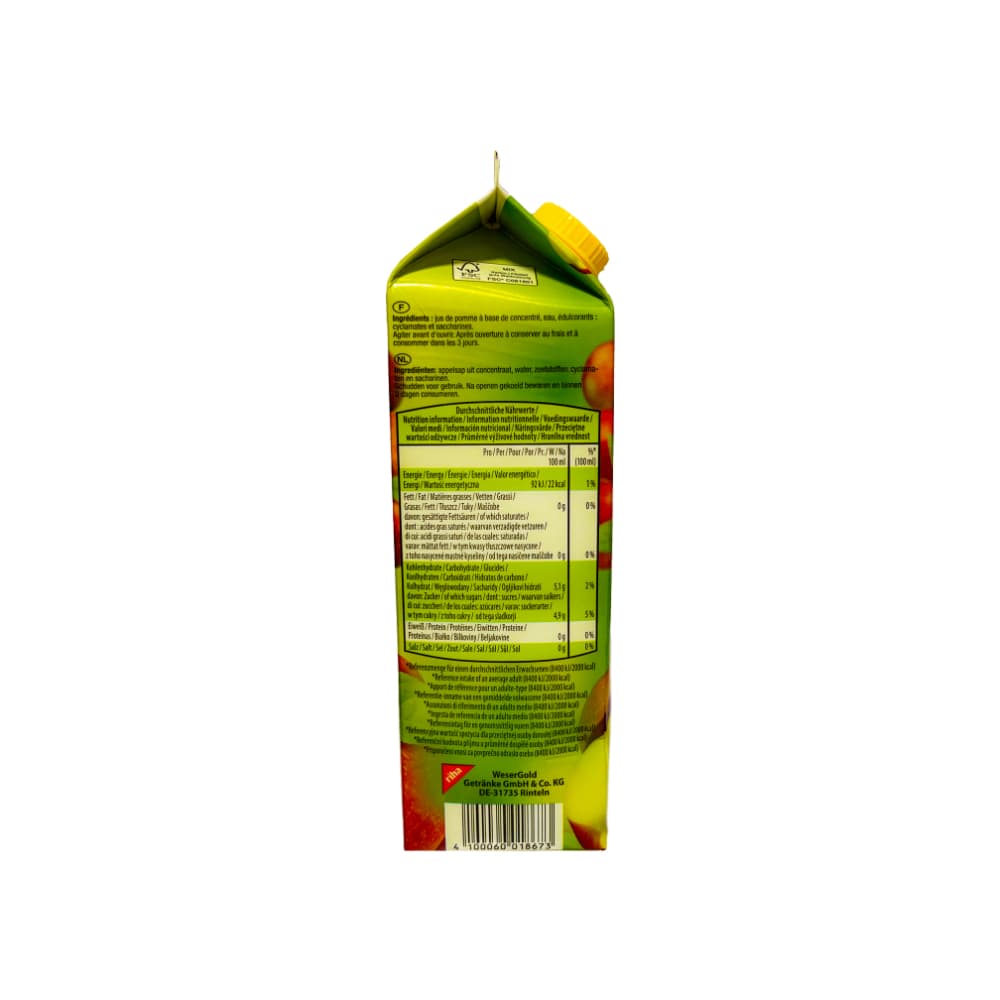 Jugo de manzana (6 x 1 L) - Miniatura 3