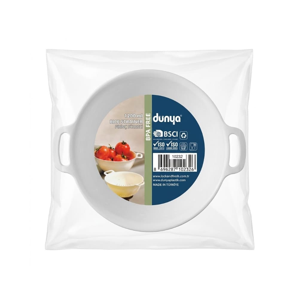 Colador de cocina clásico de plástico Dunya - Miniatura 2