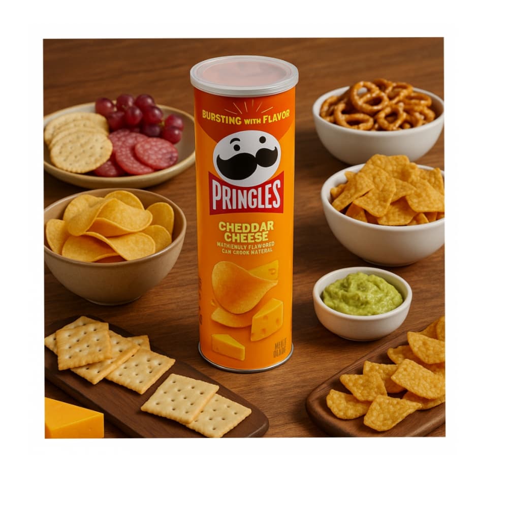 Papas sabor queso cheddar Pringles (158 g / 5.57 oz) - Miniatura 2