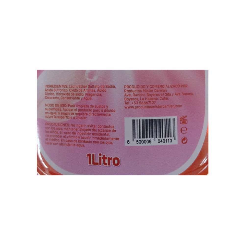Detergente friegasuelos Mister Damian (1 L) - Miniatura 3