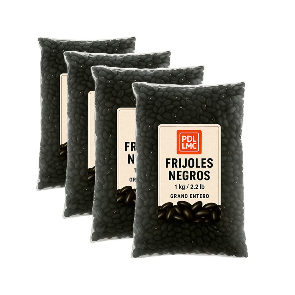 Frijoles negros (4 x 1 kg / 2.2 lb) - Imagen 1