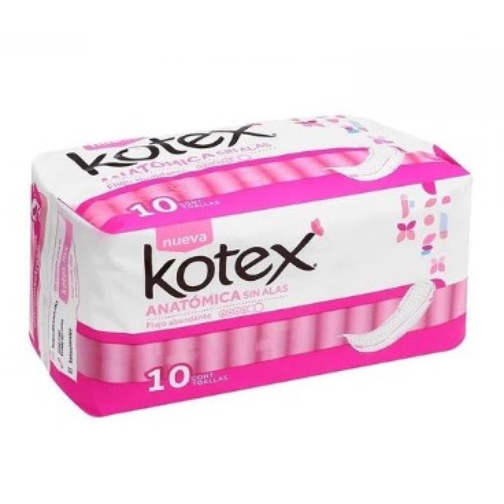 Intimas anatómica sin alas Kotex (10 U) - Imagen 1
