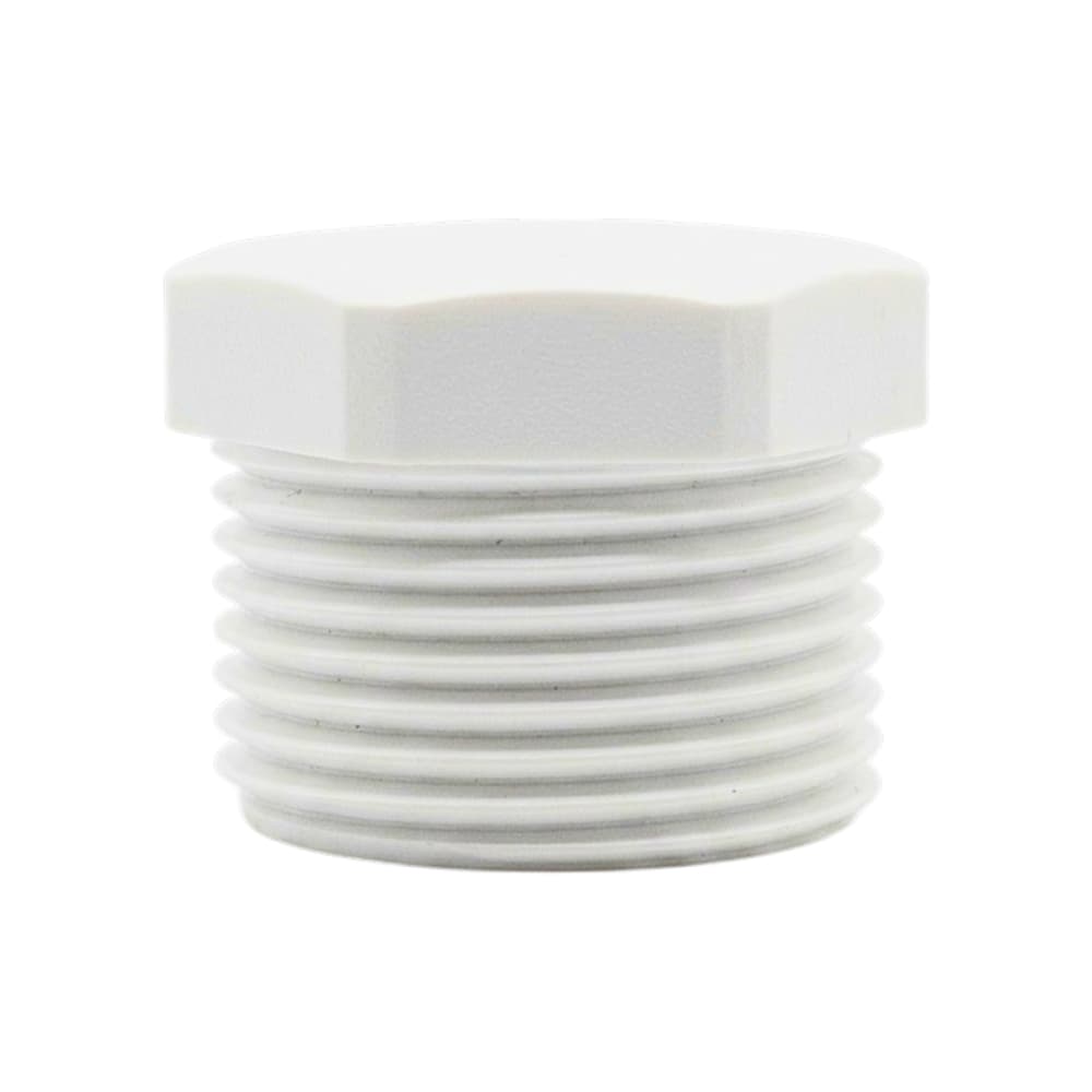 Tapón de PVC blanco - 1 pulgada - Aqua-Q - Miniatura 1